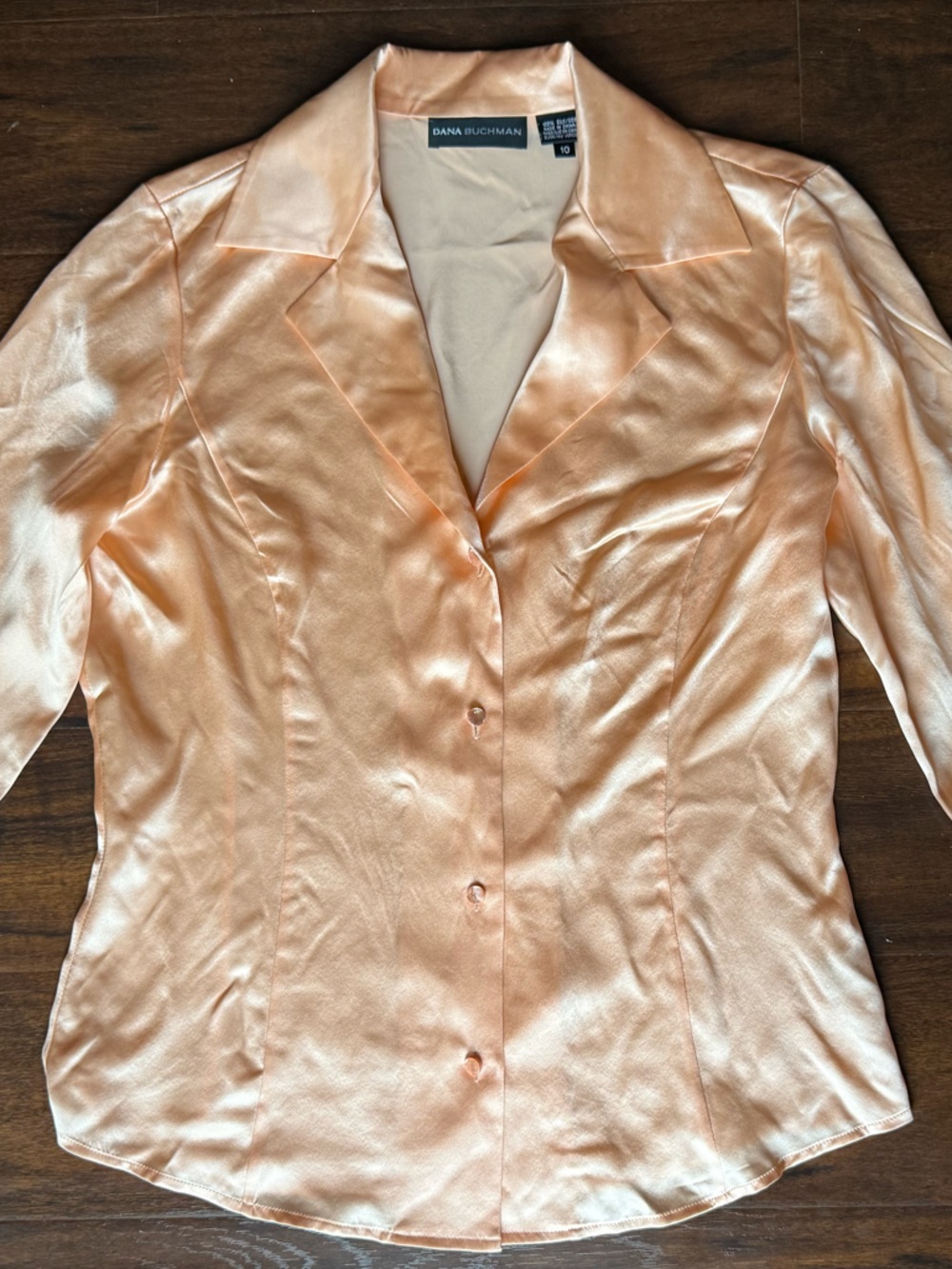 Vintage Dana Buchanan 100% Silk Blouse size 10